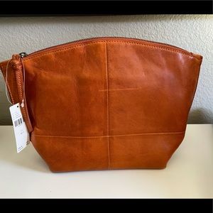 Anthropologie leather clutch